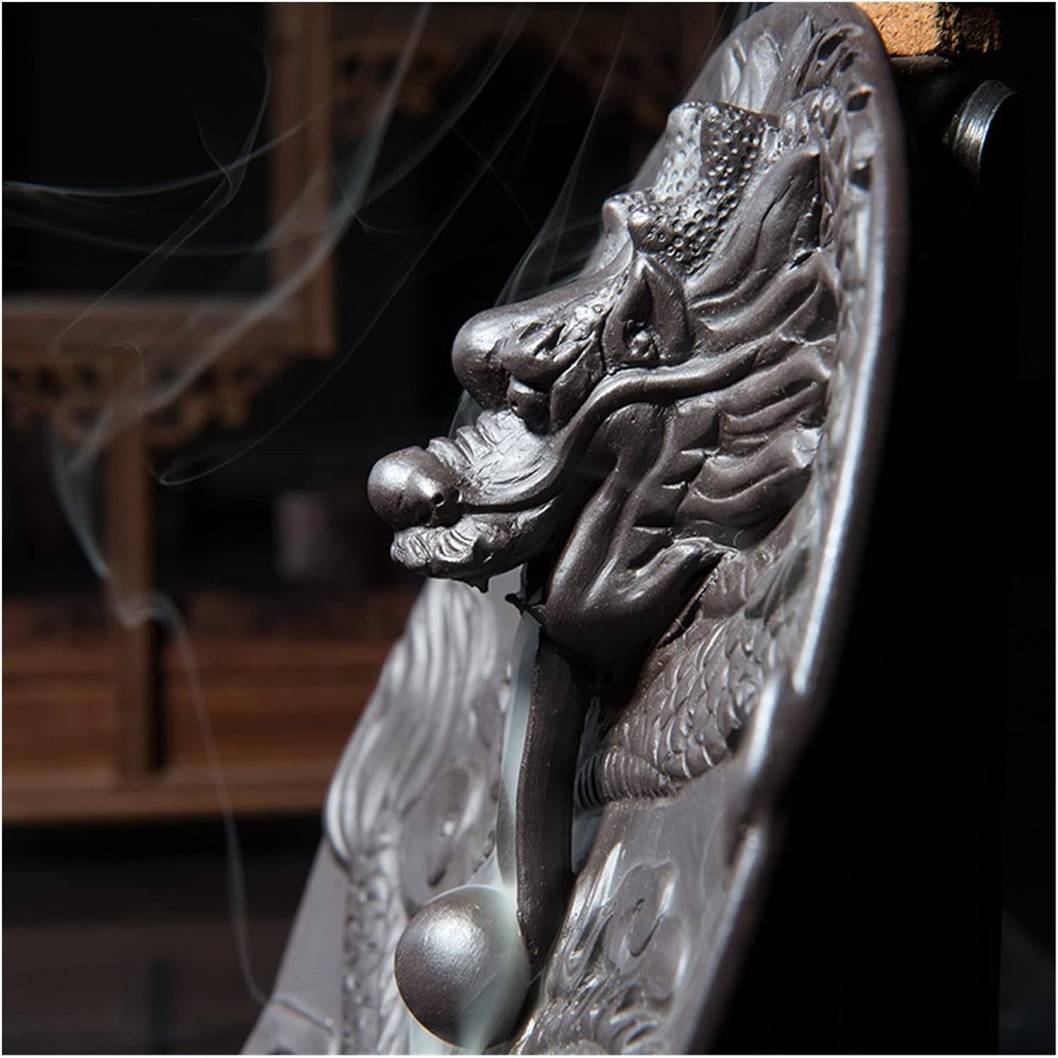 Incense Stick Stand Ceramic Backflow Incense Burner Creative Peony Aromatherapy Plate Home Decor Incense Holder Censer Incense Burner Holder (Color : H32)