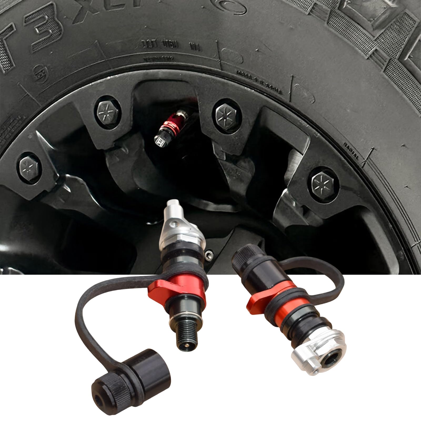 Valvole di sgonfiaggio rapido per pneumatici da strada Air Release Air Down Tire Deflator ATV UTV Accessori Moto Pressione Pneumatici Air Down Tool
