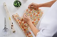 Vista 5 de SUPERBEE - Rollo de cera de abeja, reutilizable para alimentos, rollos de envoltura, papel de abejas reutilizable para envolver verduras y queso