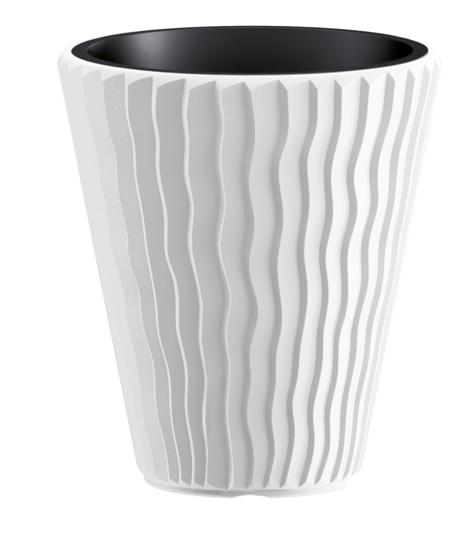 Kasamodern Modern Pot Insert Planter, Medium, White