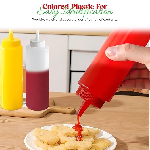 OCS Parts 8 oz Botellas Exprimibles, Juego 3 miniatura 6