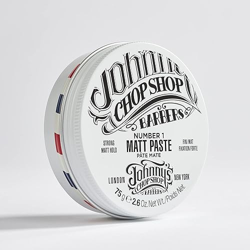Miniatura 3 de JOHNNY'S CHOP SHOP Pasta mate #1 para hombre para peinar el cabello, de calidad profesional, sujeción fuerte, textura duradera, aspecto natural,