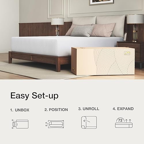 Miniatura 9 de Novilla Colchón tamaño King en una caja, colchón King de 14 pulgadas, colchón de espuma viscoelástica de gel para dormir nocturno y alivio de