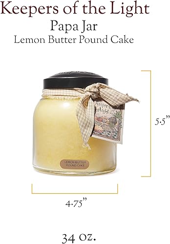 Miniatura 4 de Paquete especial del día de San Valentín pastel de mantequilla de limón, tarro de vela perfumado de Papa de 34 onzas más portavelas de corazón negro