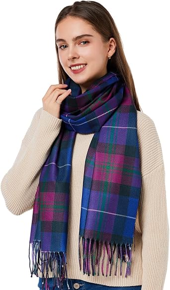 Shawl Wraps For Women Pride Of Scotland Tartan Plaid Print Winter Plaid Pashmina Warm Scarves
