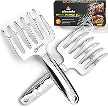 Meat Shredder Claws, 18/8 Stainless Steel Pulled Pork Tools for Shreddin...