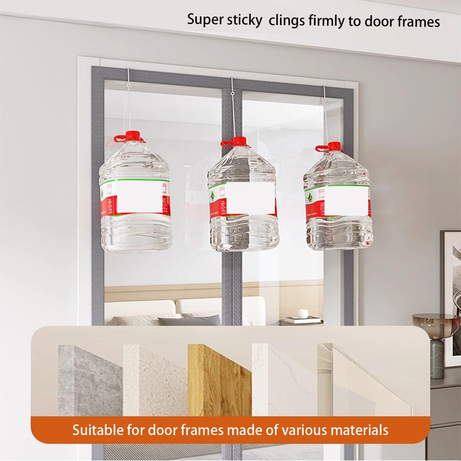 Magnet Wärmeschutzvorhang Türe Transparent Türvorhang Thermovorhang Tür Winddicht Winter Kälteschutzvorhang Ohne Bohren Kälteschutz Wärmeschutz Im Winter Für Patio Tür Schlafzimmer(W95xH230cm)