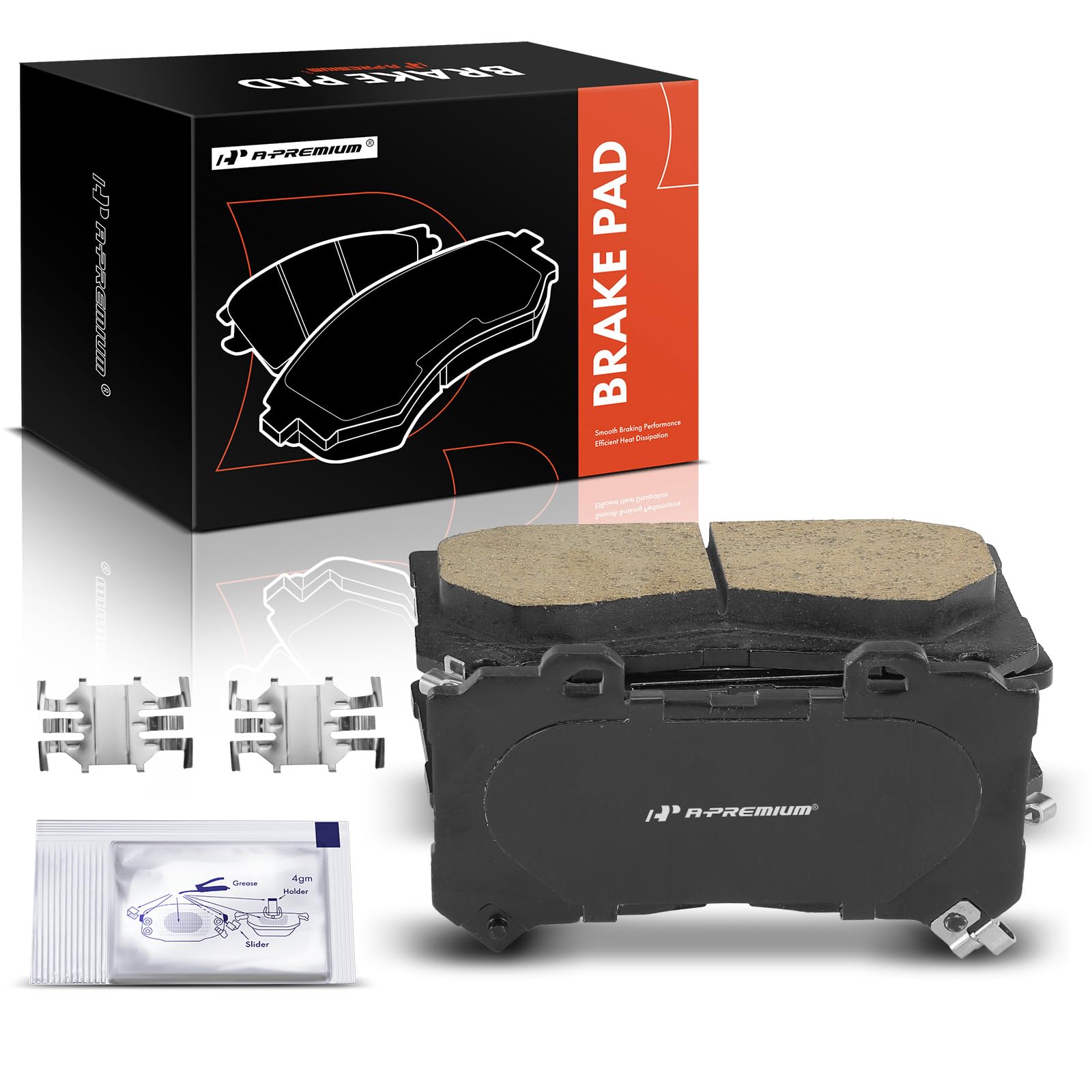 A-Premium Front Ceramic Disc Brake Pads Set Compatible with Chevrolet Colorado 2015-2020 & GMC Canyon 2015-2020, 4 Pcs