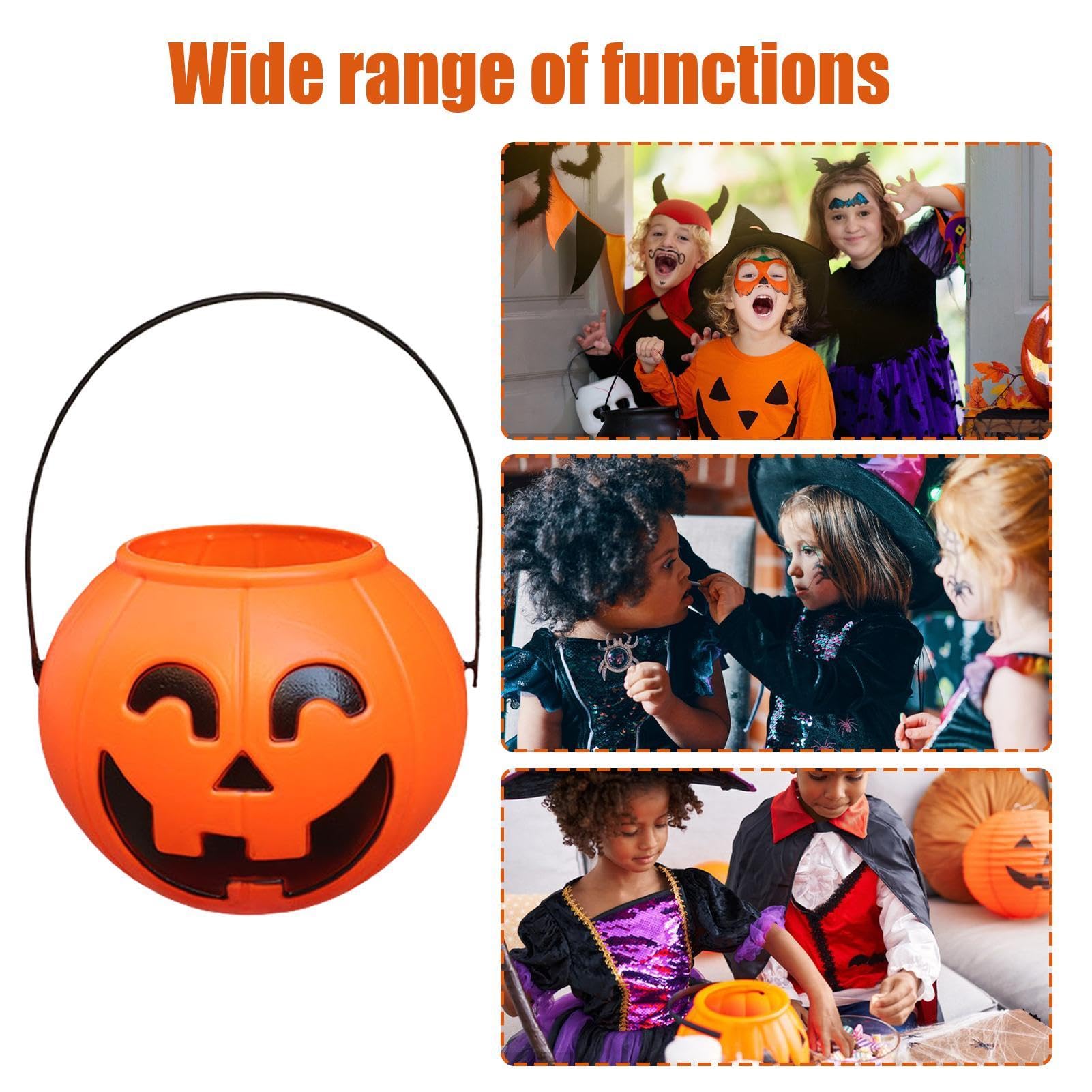 Seau à Bonbons Citrouille XL - Petits Cadeaux Halloween