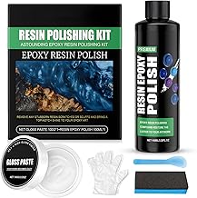 Resin Polishing Paste Kit for Epoxy Resin, Acrylic Glass, Furniture Tables, Contains Polishing Paste, Polish and Play Tools
