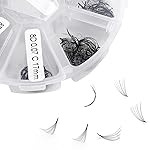 Premade Fans Eyelash Extension 500 Fans Loose Volume Lashes Mutiple Options 8D Pre-made Fans 0.07mm Thickness C/D Curl 9-16mm/13-20mm Volume Eyelash Extensions(500PCS-8D-0.07-D, 13-20mm mixed tray)