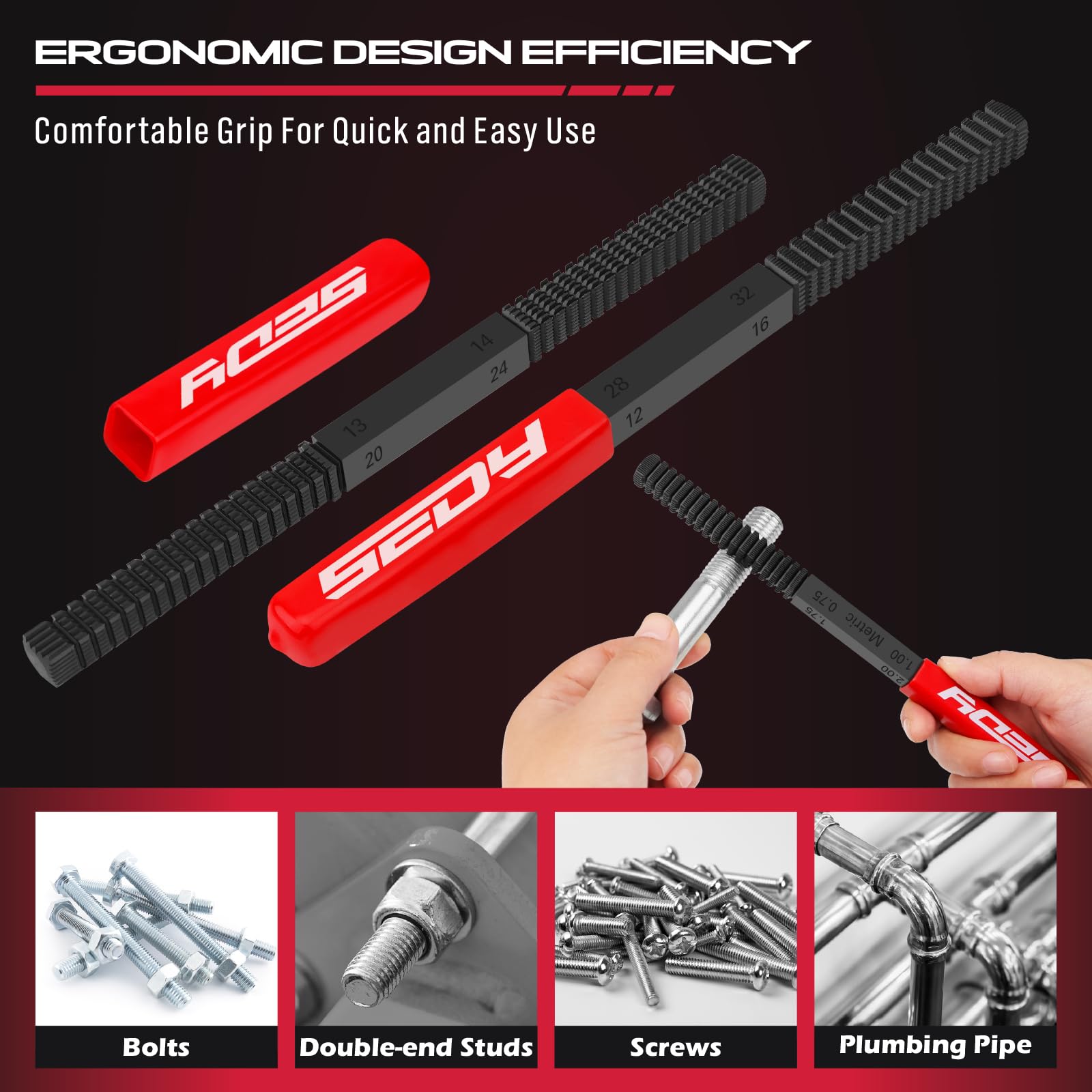 Snapklik.com : Thread Restorer File Chaser Set: 3-Piece Thread ...