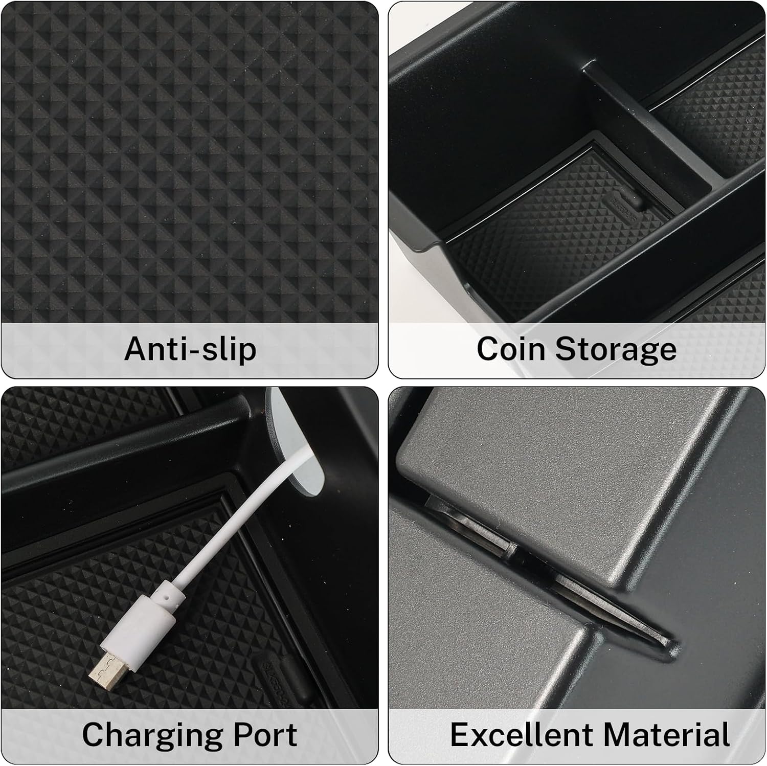 AUTOXBERT Armrest Center Console Storage Box for Toyota Land Cruiser Prado J120 2004-2009 LC120 Accessories Lexus GX470 Organizer Tray (Not Fits with Cool Box) image 5