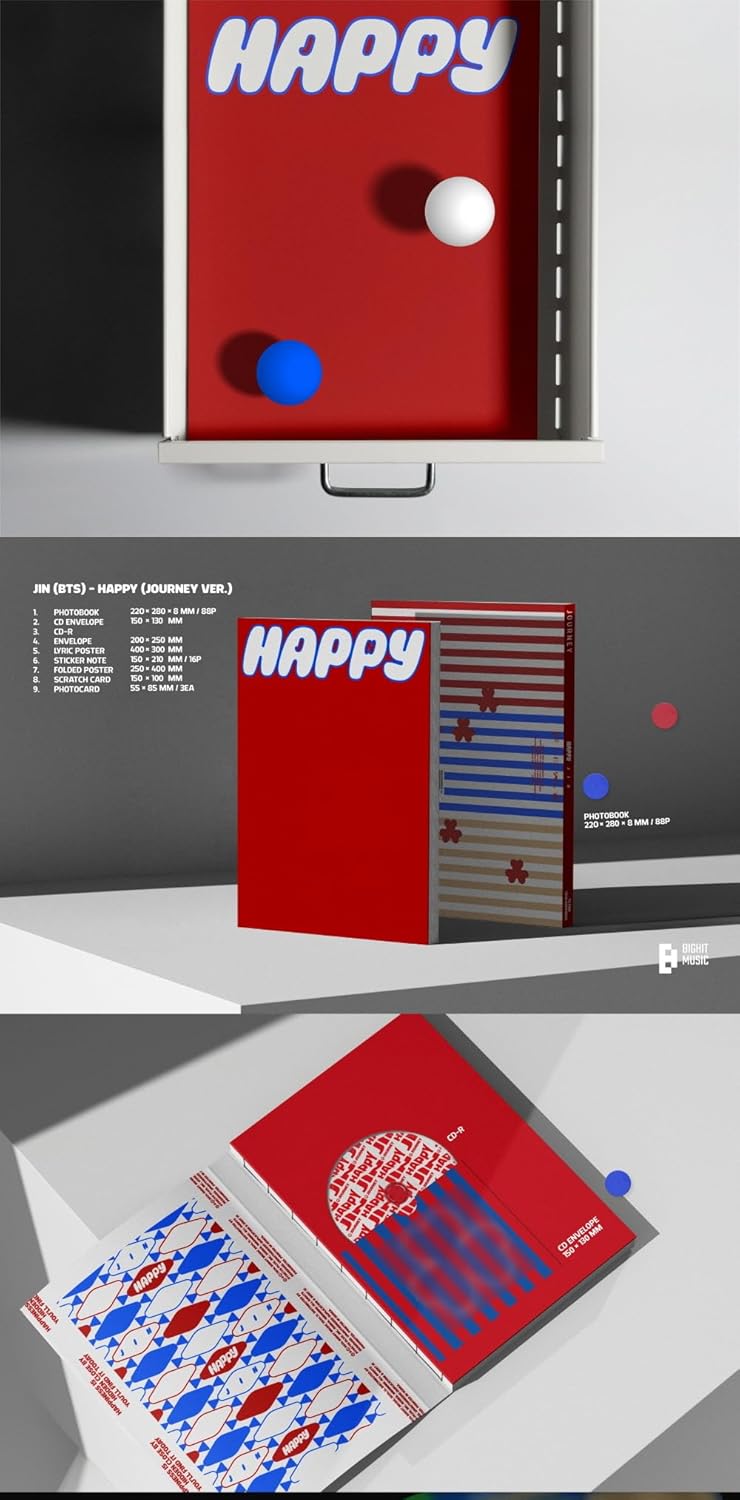 防弾少年団 ジン Jin - Vol.1 Happy CD+追加特典フォトカードセット 