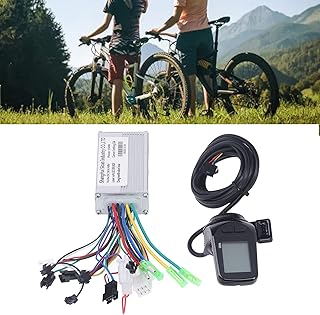 Tefola Electric Bike Motor Controller Kit, 36V 48V 350W Electric Bike Brushless Motor Controller Kit with S886 LCD Panel Bike Conversion Kit