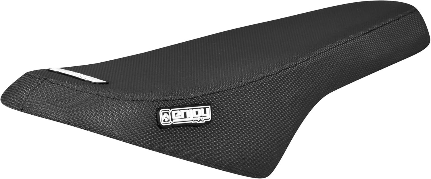 Enjoy Mfg Seat Cover - Compatible with Victrip R6 Off-Road ebike_#552 (All Black with White Ribs)