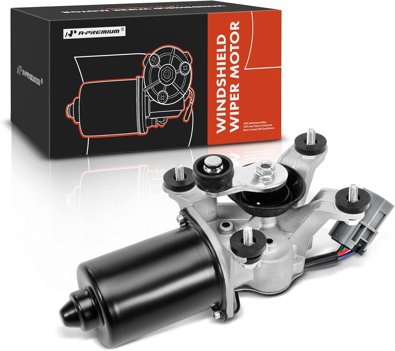 A-Premium Front Windshield Wiper Motor Compatible with Nissan Altima 1996 1997 1998 1999 2000 2001, 5-Pin, Replace OE# 288105B600, 288109B000
