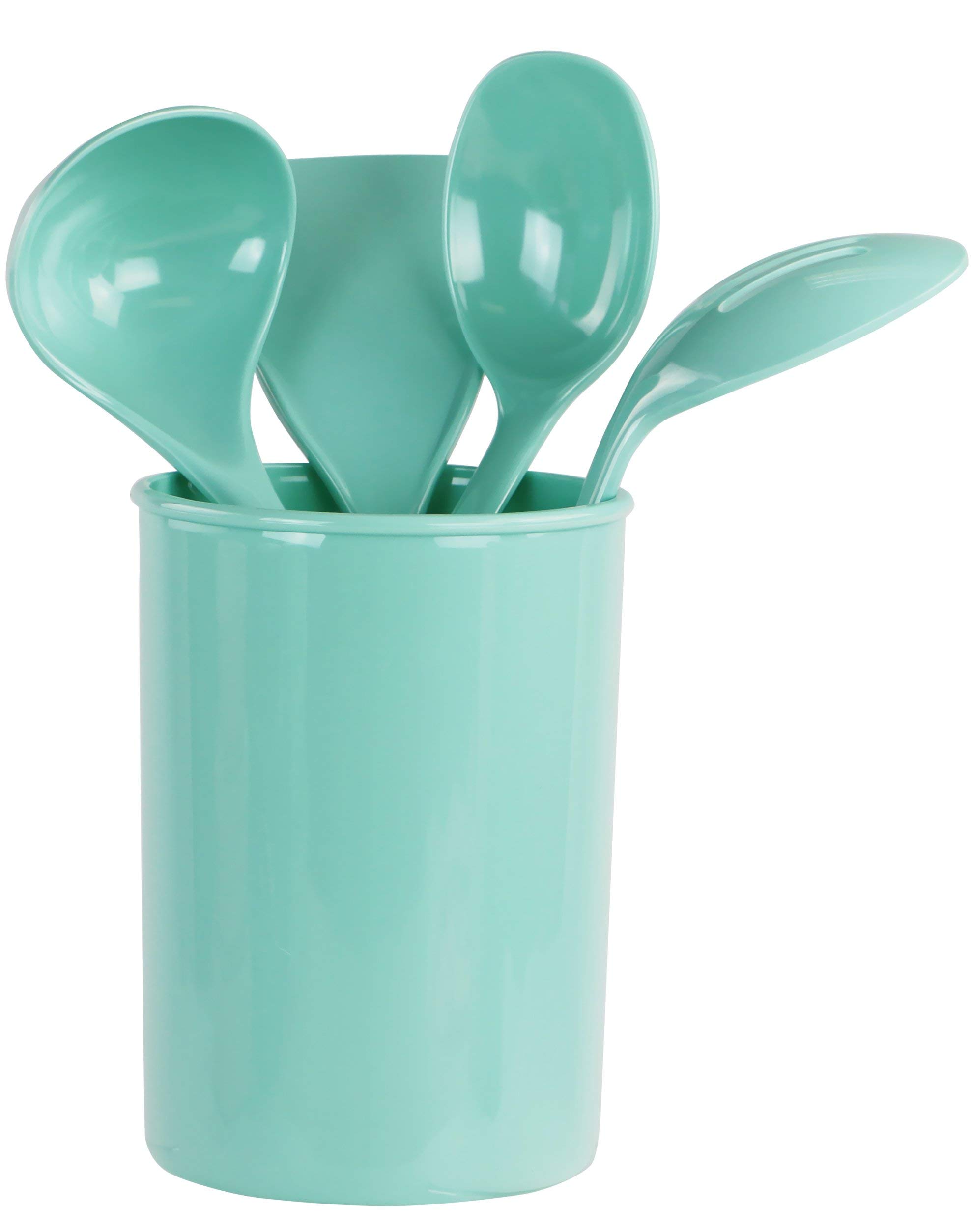 Reston Lloyd 82992 5-Piece Calypso Basics Utensil Holder Set, Seafoam