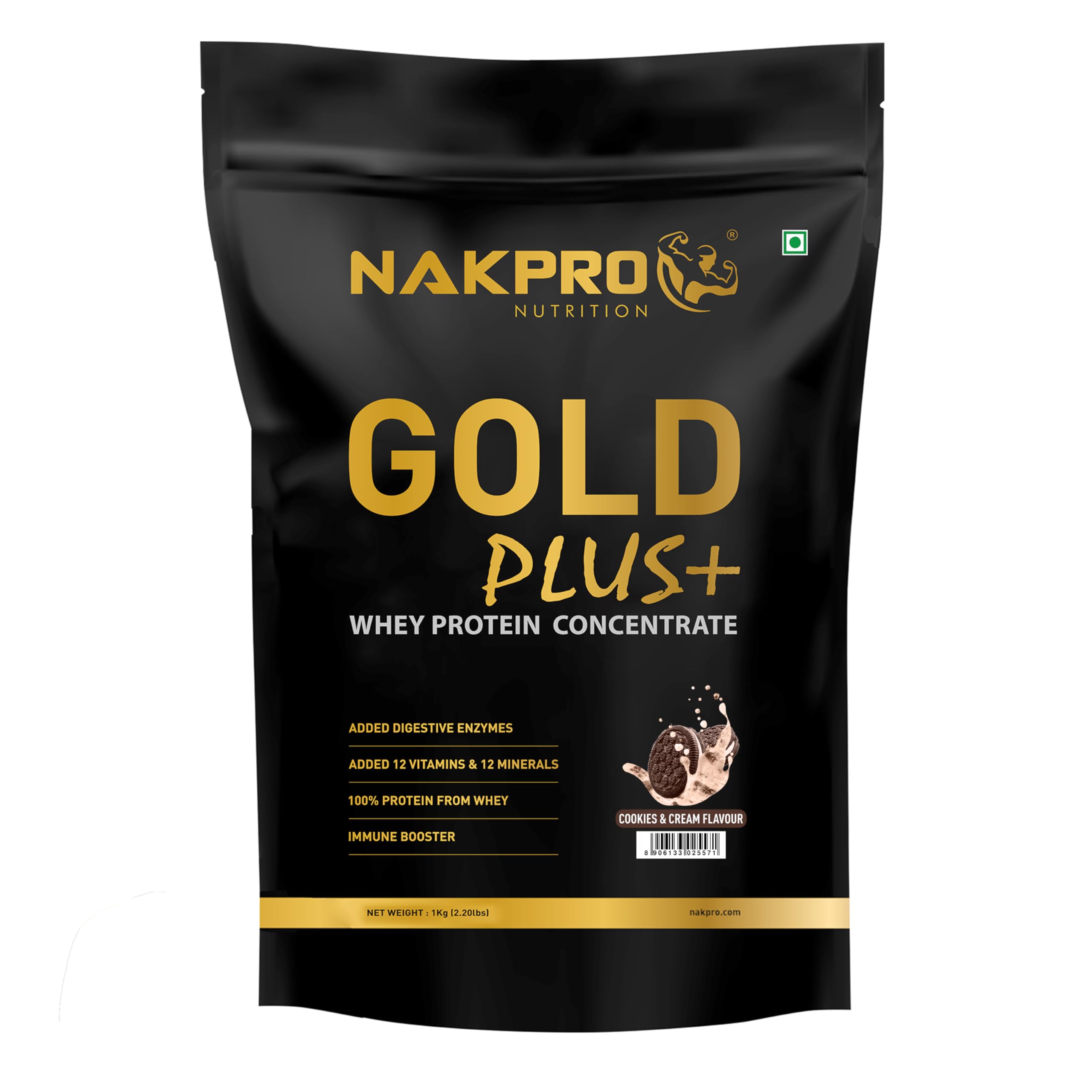 See full amazon price history chart for NAKPRO Gold Plus+ Whey Protein Concentrate with Digestive Enzymes | 25.46g Protein, 5.57g BCAA | Added Vitamins & Minerals (1 Kg, Cookies & Cream) NAKPRO Gold Plus+ Whey Protein Concentrate with Digestive Enzymes | 25.46g Protein, 5.57g BCAA | Added Vitamins & Minerals (1 Kg, Cookies & Cream) (B0C23R8DH2) Amazon Price History, Amazon Price Tracker