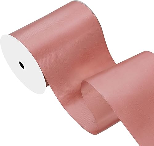 Miniatura 1136 de Cinta de satén verde esmeralda de doble cara de 1-1/2 pulgadas x 50 yardas, cinta de poliéster verde esmeralda para envolver regalos, muy adecuada