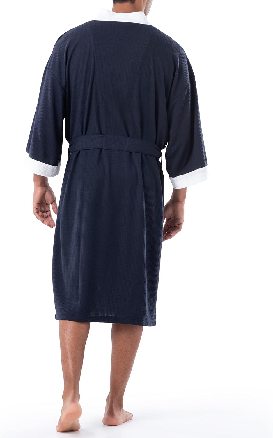 IZOD Men's Waffle Knit Kimono Robe