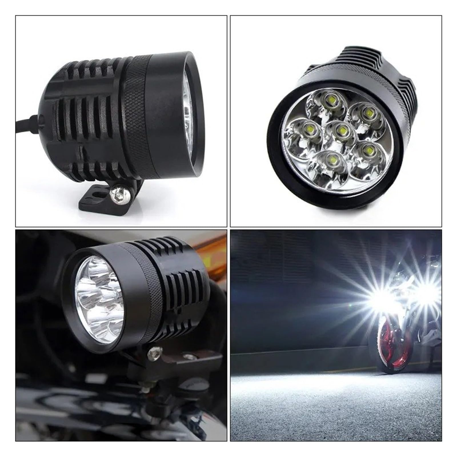 Motocicleta Delantera Faro Plug & Play 60w Faros Motocicleta Lámpara Antiniebla Auxiliar LED Accesorios Foco Motocicleta Para Kawasaki Faro Delantero