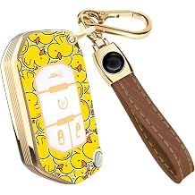 Lucrum Compatible with Jeep Wrangler Key Fob Cover & Keychain