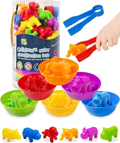 Yetonamr Counting Dinosaurs Montessori Toys for 3 4 5 Years