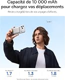 Baseus Picogo Powerbank, 10000mAh Qi2 Magsafe Powerbank, Ultra Slim, 15W Wireless Charge Rapide et PD 27 W, Batterie Externe Magnétique pour iPhone 17/16/15/14/13/12, Titane - 6