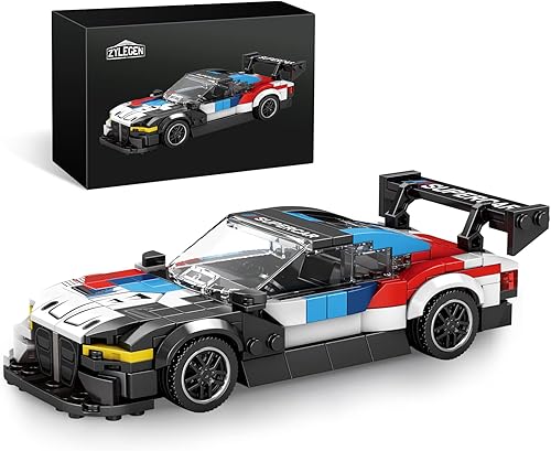 ZYLEGEN Juguetes de autos de carreras M4 GT3, kit de construcción de modelos de hiperauto, modelo de exhibición de vehículos de carreras