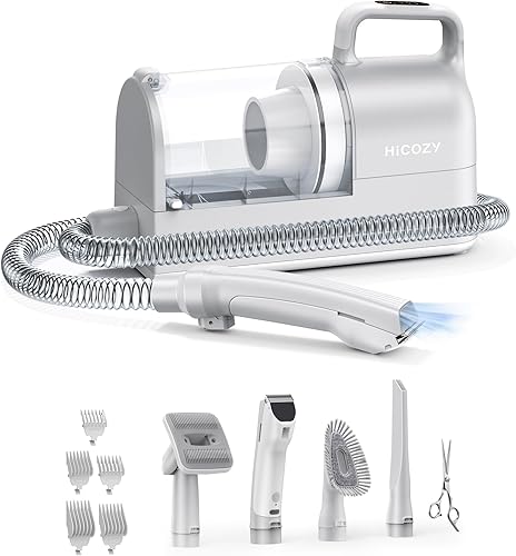 Miniatura 8 de S1+ Aspiradora de aseo para perros, mínimo de 45 dB amigable con mascotas Cozy Mode, aspiradora de pelo de perro de 12 Kpa120 V CA con taza de polvo