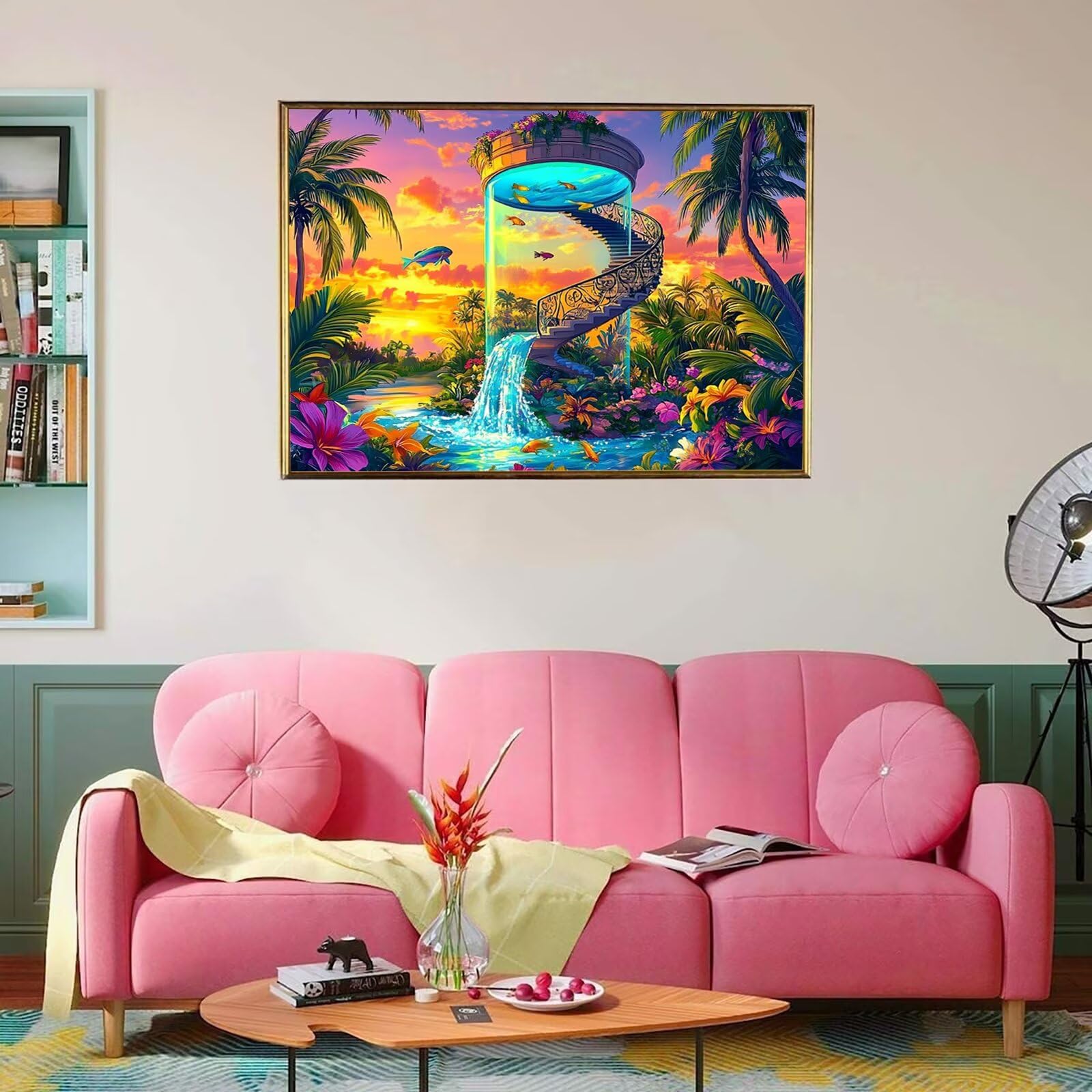 Puzzle krajobraz puzzle 1500 sztuk, puzzle dla dorosłych, drewniane puzzle sen, gigantyczne niemożliwe układanki dla całej rodziny 87xx57 cm, kreatywne puzzle dla dorosłych klasyczny styl