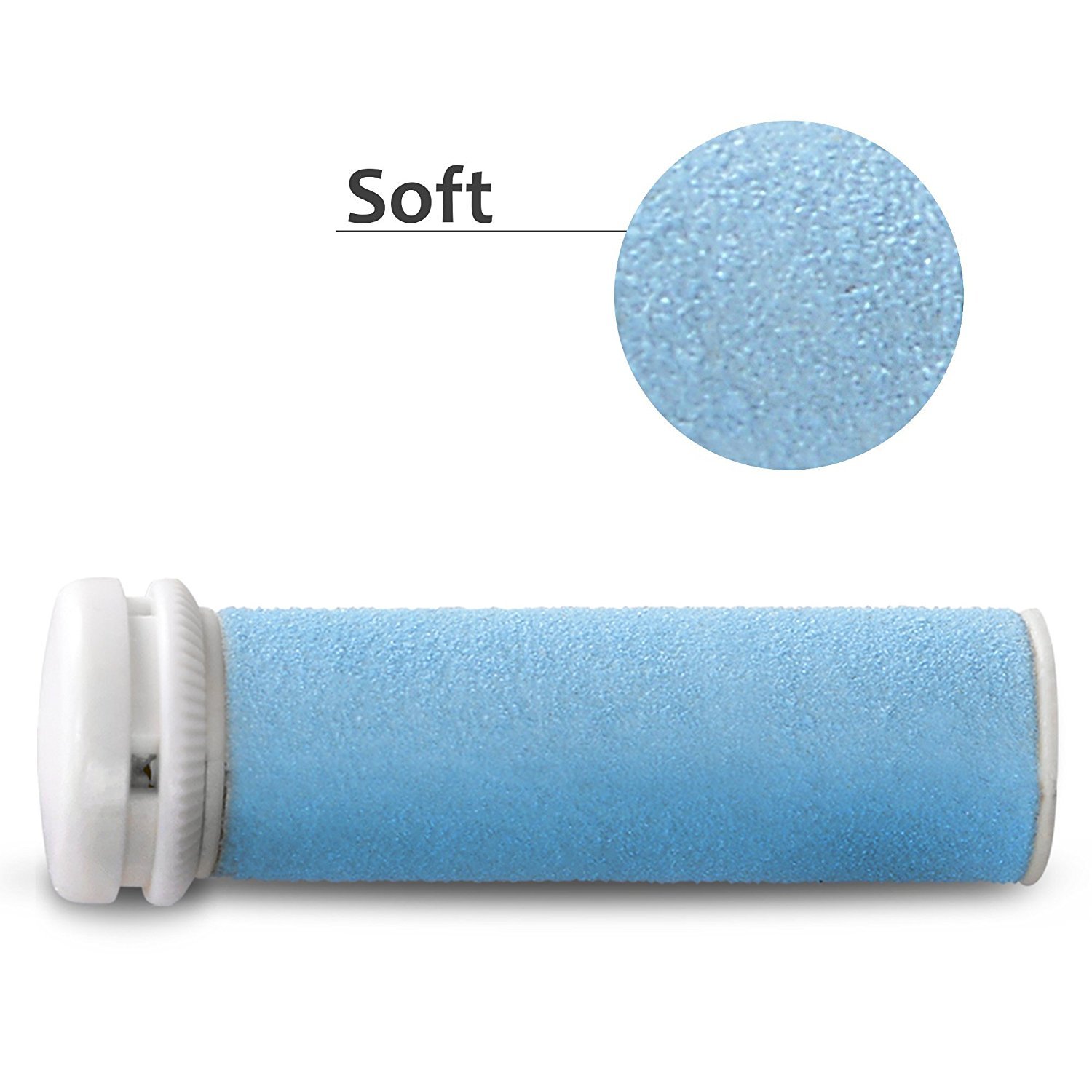Rodillos de repuesto E-Cron compatible con Emjoi Micro-Pedi eliminador de asperezas y suaves, 4 recambrio.
