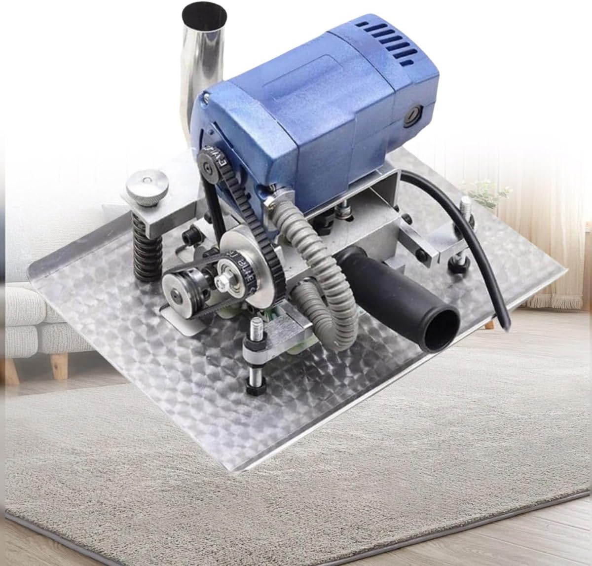 Portable Electric Flat Shearing Machine, Electric Flat Rug Shearing Machine, Handmade Rug Clean Shearing Machine, Fast Speed, 8 Minutes Quick Clean, 15000rpm, For Carpet Making And Rug Tufting