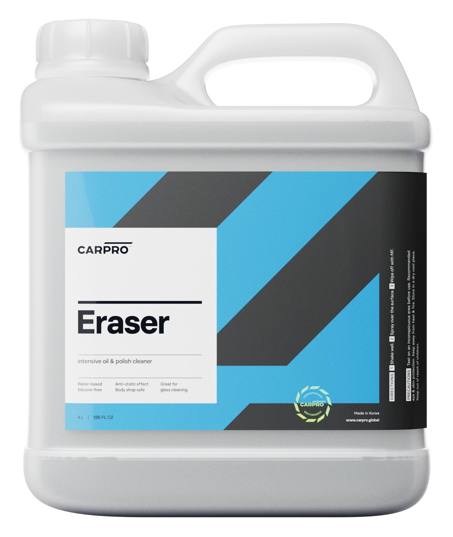 CarPro Lackreiniger Eraser 4L – Öl- und Politurreste entfernen, haftungsvorbereitend, angenehmer Duft