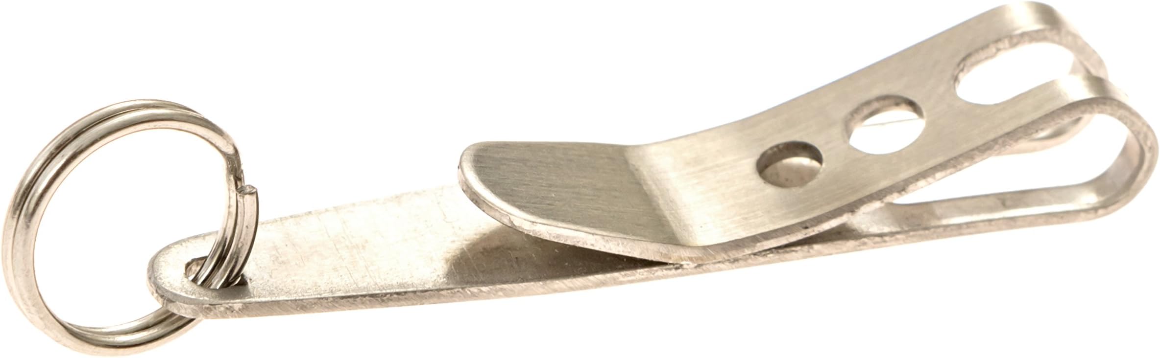 Keychain Pocket Clip Key Ring Holder - Eliminates Pocket Bulge. Small but Strong.