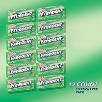 Vista 5 de FREEDENT Goma de mascar de menta, 15 palitos (paquete de 12)