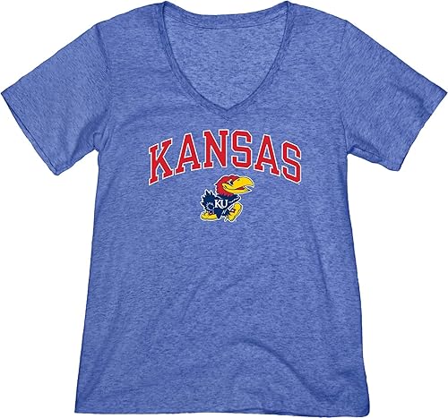 Miniatura 2 de Blue 84 Women's Alabama Crimson Tide Heathered Team Color Confetti T Shirt