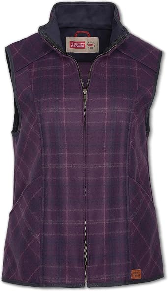 Stormy Kromer The Ida Outfitter, Wool Blend Outdoor Vest, Full Zip w/Princess Seams, Three Pockets, Unlined Lightweight Fit