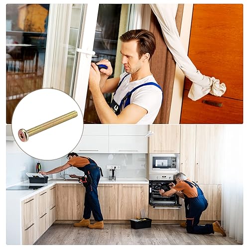 Vista 102 de METALLIXITY Tornillos de máquina de cabeza hexagonal (M8x50mm), 10 unidades, tornillos de acero al carbono, para maquinaria, muebles, bricolaje