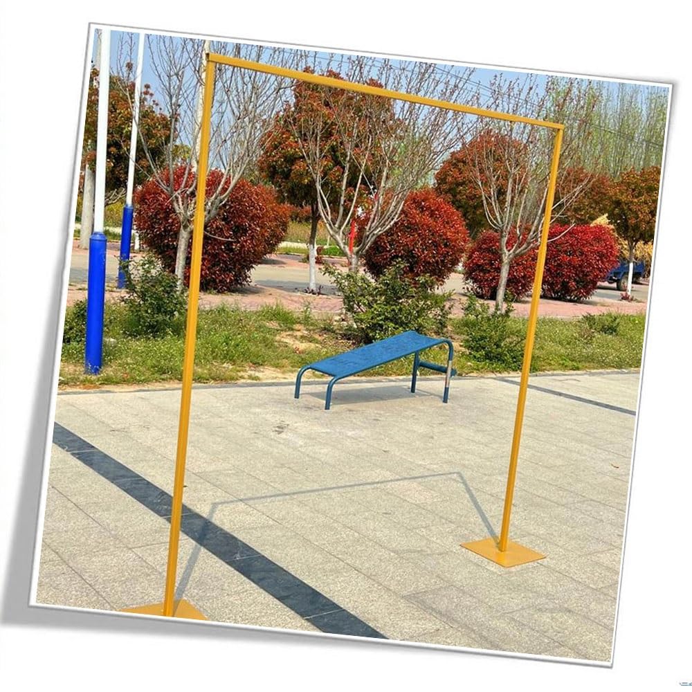 Zdejmowany stojak na tło ślubne, żelazny stojak na łuk ślubny, łuk ogrodowy do użytku wewnątrz i na zewnątrz, stojak na łuk balonowy 3 × 3 m na ceremonie ślubne (kolor: szer. x wys. 1 x 2 m)