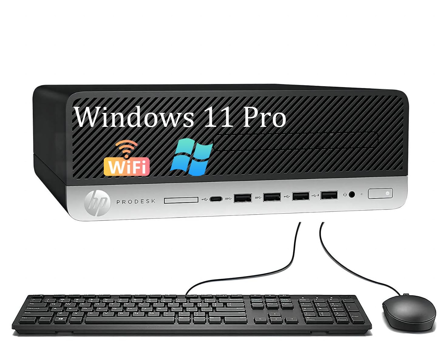 HP ProDesk 600 G5 SFF Desktop-PC, Intel Core i3-8100T, 8 GB RAM