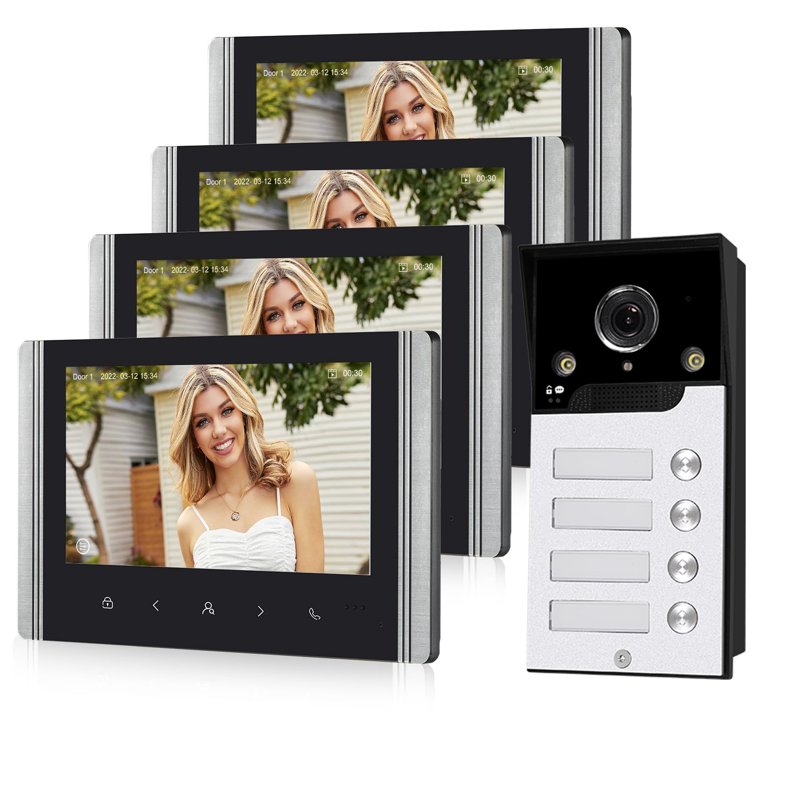video porta senza fili 1080p outdoor sensori di movimento