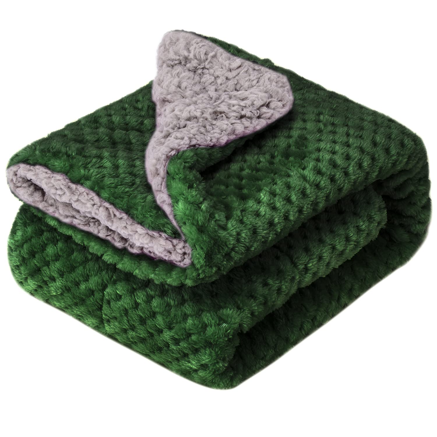 Fuzzy Blanket or Fluffy Blanket for Baby Girl or boy, Soft Warm Cozy Coral Fleece Toddler, Infant or Newborn Receiving Blanket for Crib, Stroller,