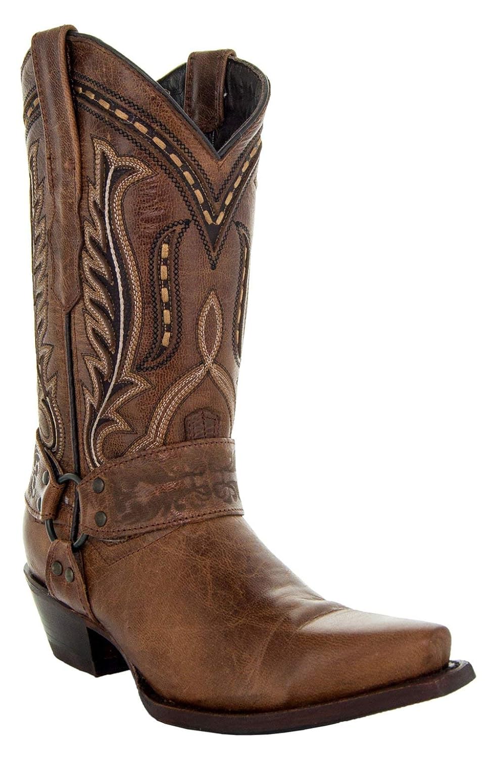 Soto Boots Womens Harness Cowboy Boots Genuine Leather Cowgirl Boots Handcrafted Cowboy Boots For Women M50039