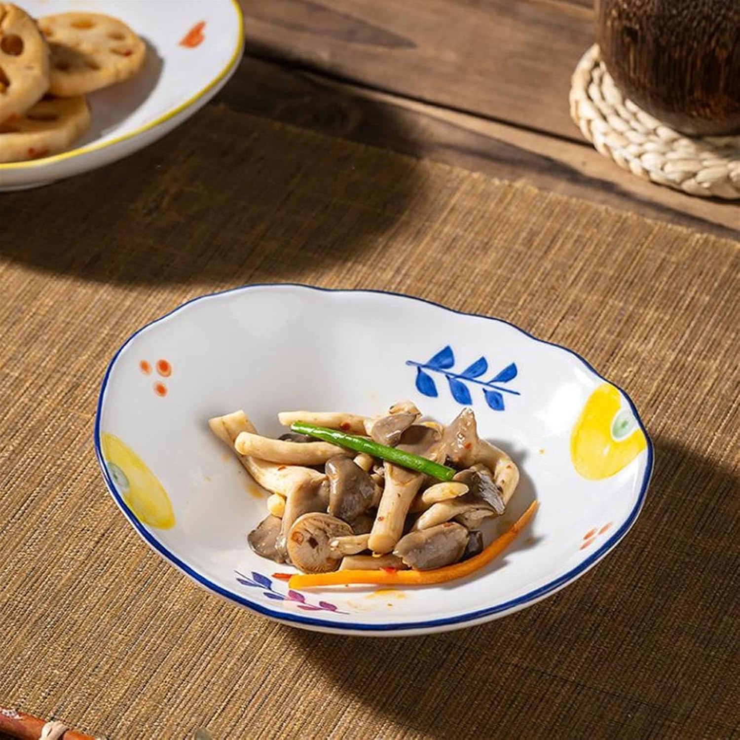 鍋島 松樹紋大皿 櫛高台 横幅 33.5㎝ 高さ 11.5㎝