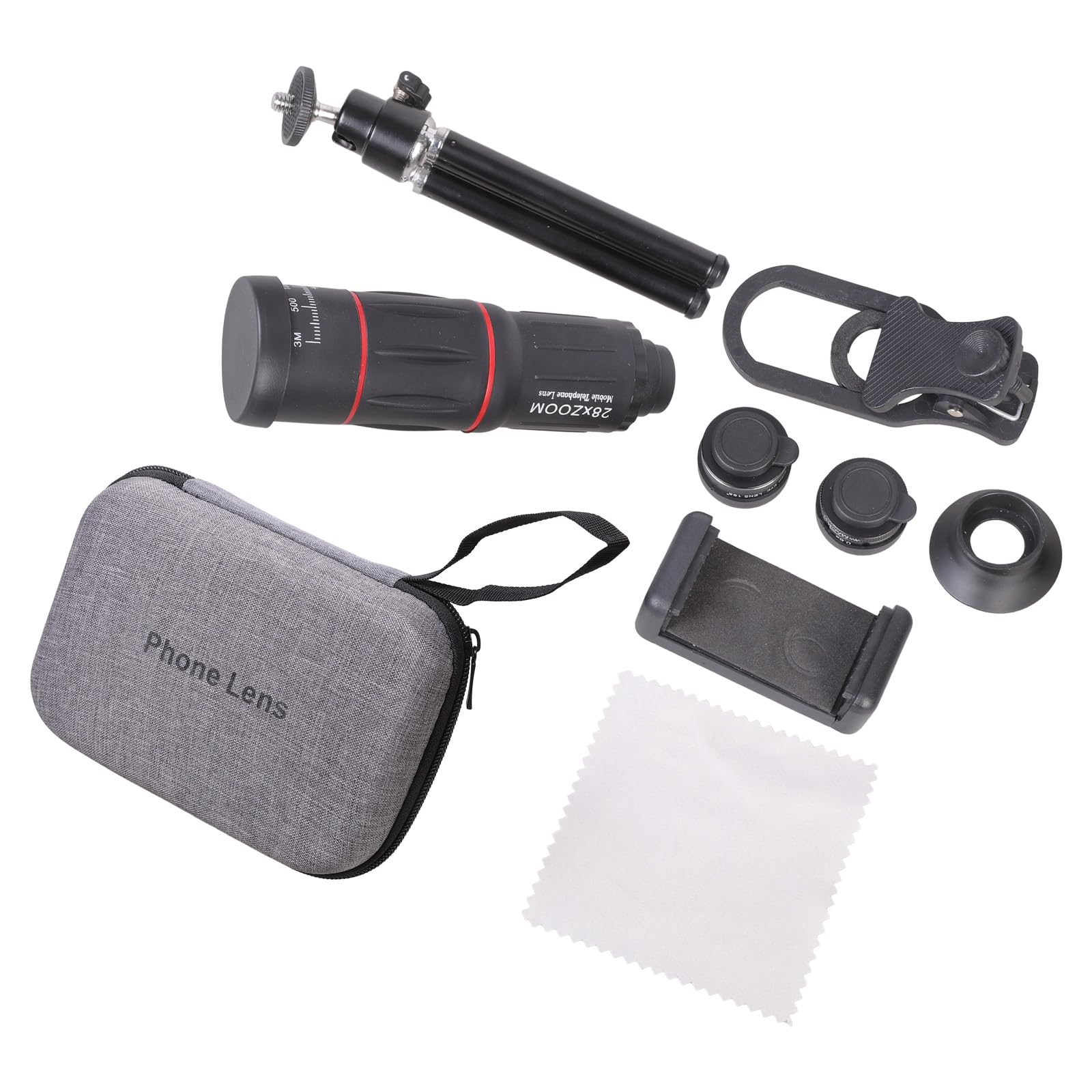 Teleobiettivo fotografico 28X con grandangolo Fisheye Teleobiettivo per riprese video