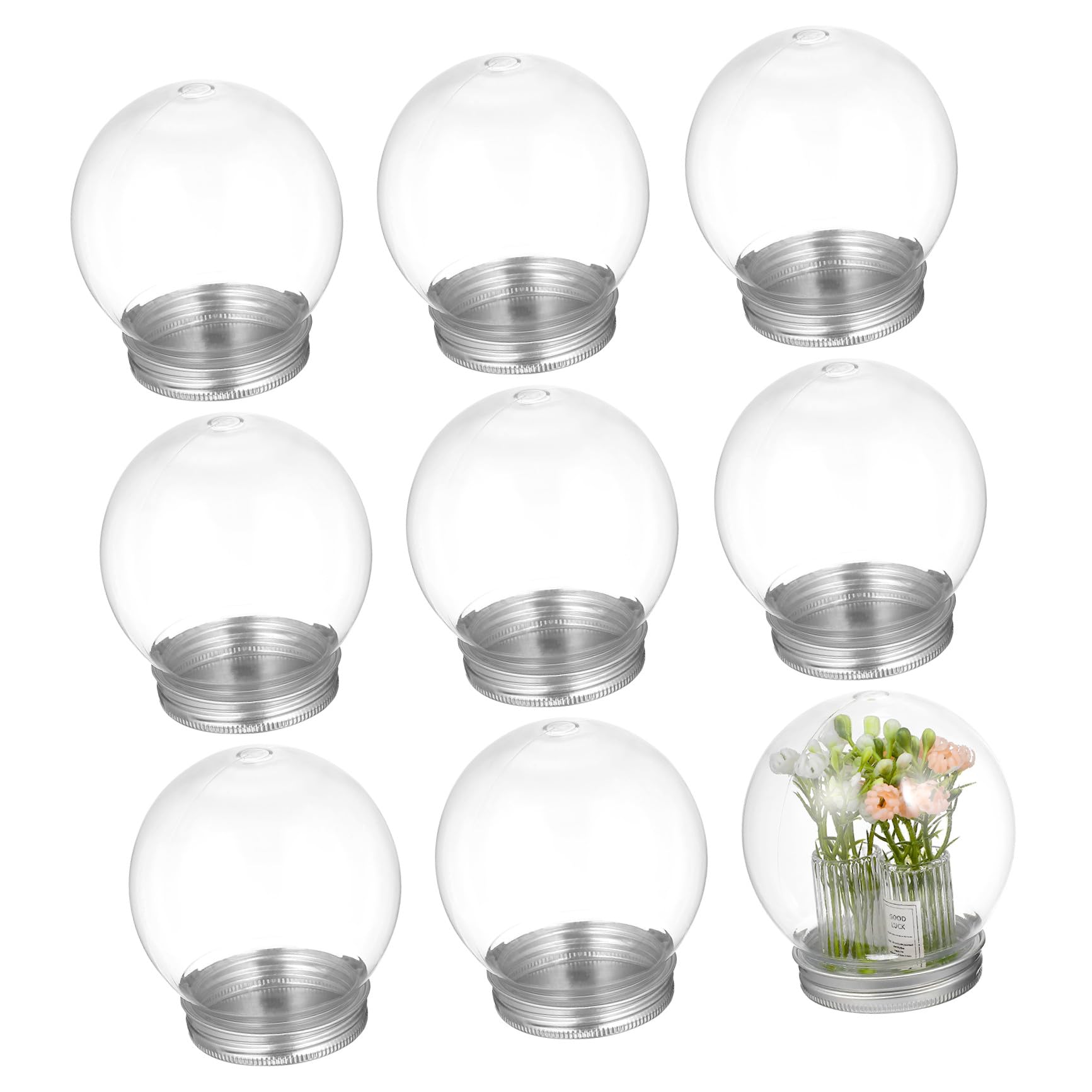 Contenedor de dulces en forma de bombilla para decoraciones navideñas y fiestas 10 uds