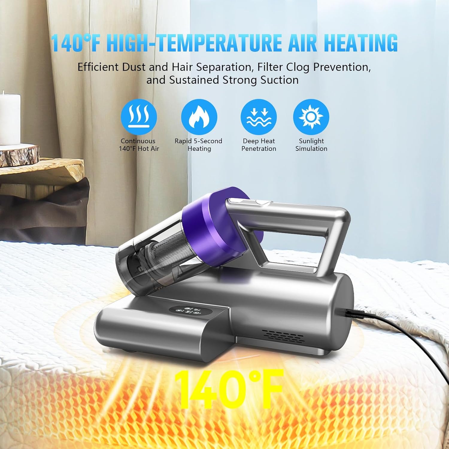 Vacuum with High-Temperature Air Heating