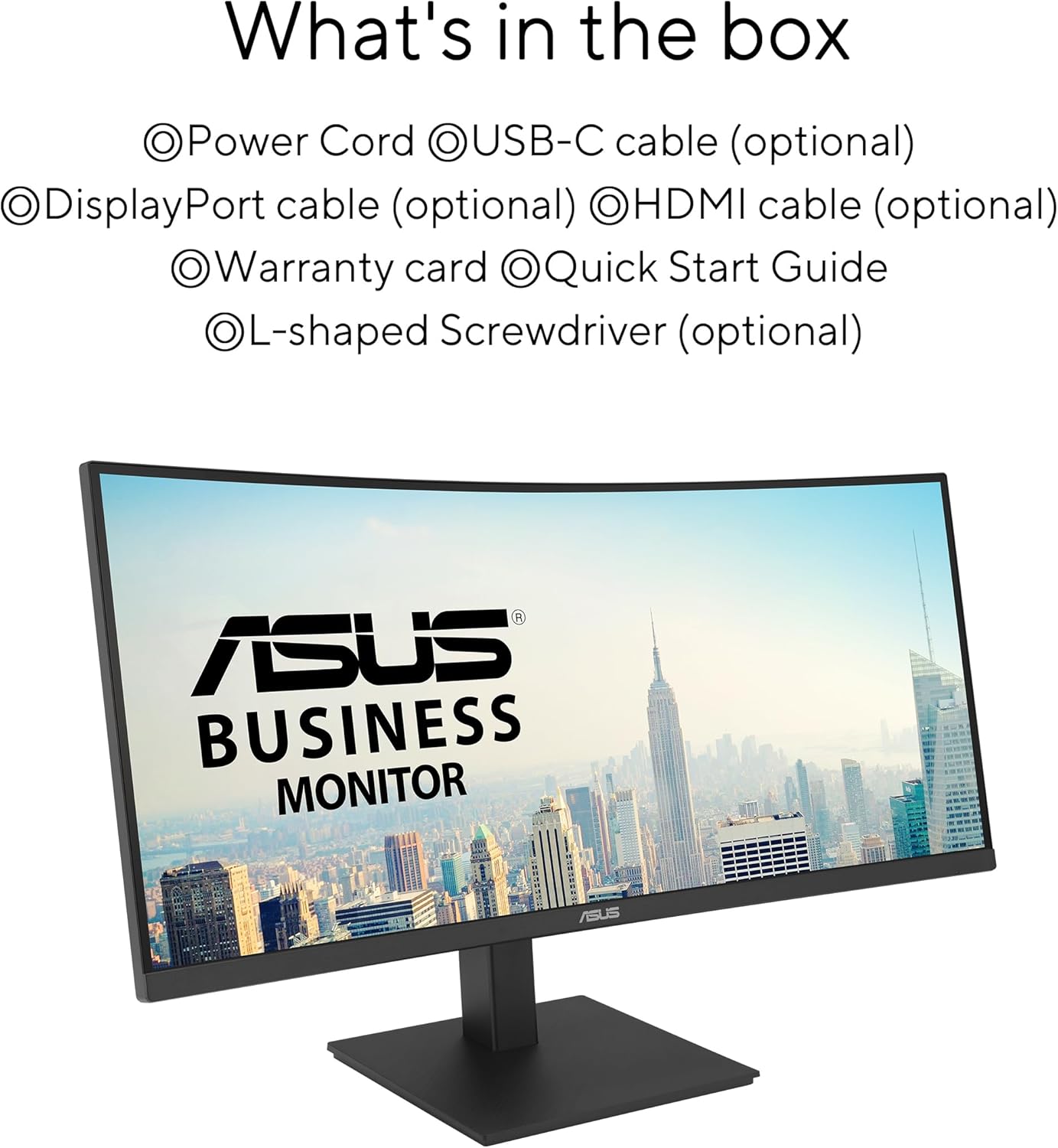 Asus Va34Vcpsr Computer Monitor 86.4 Cm (34") 3440 X 1440, W129022447 (86.4 Cm (34) 3440 X 1440 Pixels Wide Quad Hd LCD Black)